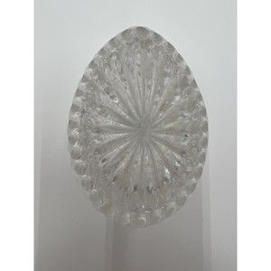 Vintage Gorham Lead Crystal Egg Lidded Trinket Box Made in Germany